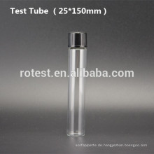 Flachglas-Reagenzglas (25 * 150 mm) mit Bakelit-Schraubverschluss